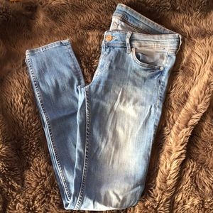 Low Rise Light Skinny Jeans